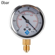 진공게이지 1/4 하단 복합 압력 진공 게이지 글리세린 충전 68mm -1/10 &, -1-0bar