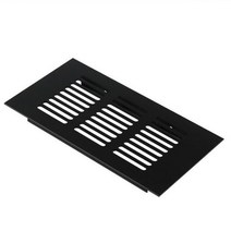 통풍구 천공 시트 알루미늄 공기 환기 그릴 커버 옷장 신발 에어컨 홈 데코 커버, Black, 80mm, 350mm