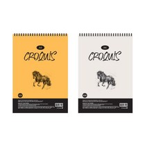 A4 크로키북 상철 드로잉북 스케치북, 옐로우