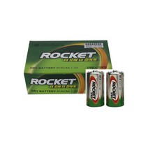 로케트 망간 C 건전지, 2개입, 12팩