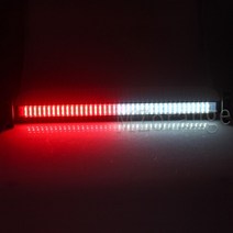 차량용 경광등 싸이키 Fso 스트로보 스코프 Strobo 경찰 조명 앞 유리 80 Led 경고등 스트로브 자동차 트럭 자동 점멸 장치 소방관 신호등, 02 Red and White