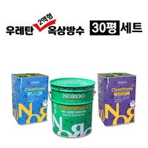 2액형 우레탄 옥상방수 세트 2mm 30평형 방수페인트, 녹색(하이그린)