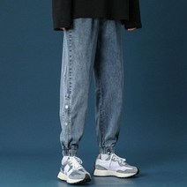 남성 청바지 트렌드 패션 슬랙스 속발바지 청소년 캐주얼 배기바지 남자 바지