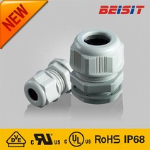 플라스틱 PG나사 케이블글랜드 PG7~PG48 Beisit cable gland, 회색