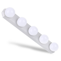 오브민 메이크업 라이트 led 3색 화장대 USB 조명 5구, 전구색