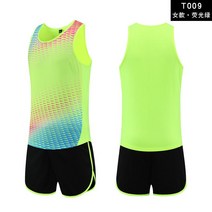 마라톤싱글렛 트레이닝 러닝 유니폼 마라톤 민소매 조끼 기능성, 40 여성용 형광 그린 b