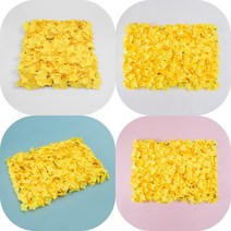 마트498 조화 플라워월 옐로우 포토월 조화가랜드 생화같은조화 플랜트월 결혼식포토부스 웨딩포토부스