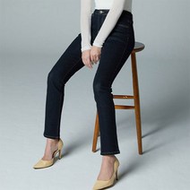 에콕스 여성용 리얼 텐션 하이엘라 스판 청바지