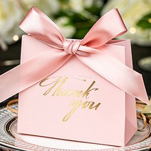Lovely 빅리본 프리미엄 포장박스/선물상자, 핑크 Thank you
