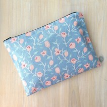 [DIY키트 패키지] 24cm 생리대 파우치만들기 방수파우치 자유학년 (동영상설명) 바느질세트, 겉감오트밀+안감광목무지