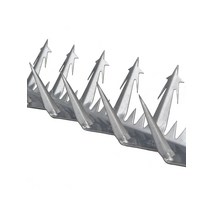 울타리망 야생동물 군대 방범망 철조망 가시철망, 1.25m 아연도금 소형, 1개
