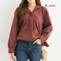 [에이치스타일] [H스타일](GG)기모도트블라우스