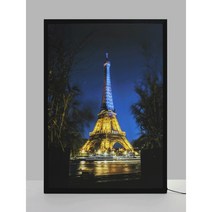 대상 알루미늄 메탈 슬림형 LED 라이트 패널 액자 조명 메뉴 광고판 A4 A3 A2 주문제작, 은색