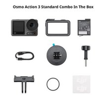 스마트폰 3축 짐벌 손떨림 보정 DJIOsmo 액션 3 카메라 16m 방수 4K120fps 및 슈퍼 와이드 FOV 듀얼 터치 스크린 오리지널 브랜드 재고 있음, 없음, Osmo ACTION 3+without SD card