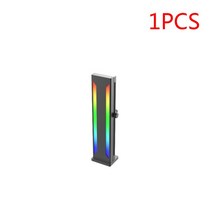 그래픽카드지지대 노트북 외장그래픽카드 rx gtx 1070 gpu 컴퓨터용 수직 GPU 냉각 지원 브래킷 ARGB Aura Sync 쿨러 비디오 카드 홀더 그래픽 스탠드 5V 3, [01] 1pcs Black, 1.1pcs Black
