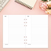 JAT6354596공 다이어리 모던속지 핵심노트(20매) A5