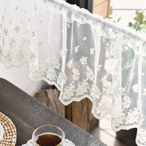엘레강스 레이스 주방 바란스 커튼 부엌 가리개