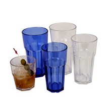 PC 8각컵 물컵 5size 카페 식당 업소용 뷔페 물컵 음료수컵 플라스틱컵, PC 20oz, 스모그