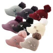 기타 털방울 니트캡모자K28001