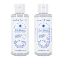 워터앤큐어 턱클리너 고양이턱드름 예방 관리, 100ml+100ml