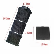 태양광충전기 태양광패널 전지 보조배터리 50 와트 접이식 태양전지 패널 ETFE 듀얼 USB 12 볼트 충전자식, [01] 550mm x 175mm