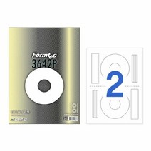 라벨CD2칸20매 CS-3642P(CD DVD용 118mm(내경 41mm)), 단품