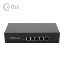 Coms IF413 4포트 POE 스위치 허브 업링크 CCTV IP 네트워크