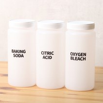 로맨틱노벰버 천연세제용기 반투명 1리터(심플 영문) 3개 SET, 1세트