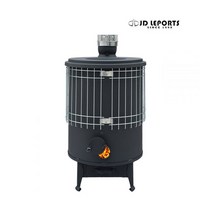 블랙홀 아래로 53 열효율성 극대화 가성비 화목난로, 화목난로+받침대