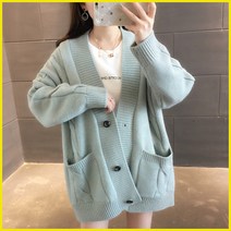 케익 vaviola 바비올라 여성 가을 겨울 부드러운 꽈배기 루즈핏 가디건144