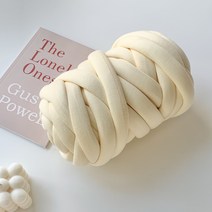 걸스코코 자이언트얀 미니백 가방만들기 DIY 망고실 가방 실 뜨개실, 500g, 크림