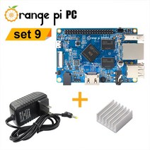 Orange Pi Kit OPI PC 알루미늄 방열판 전원 공급 장치 1GB Allwinner H3 싱글 보드 컴퓨터 실행 안드로이드 4.4 우분투 데비안 OS