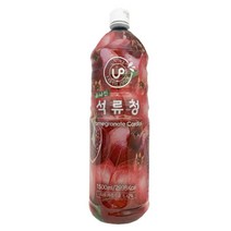상세설명참조 유나인 석류청 음료베이스 1.5L 8개입 1박스, 단품, 단품