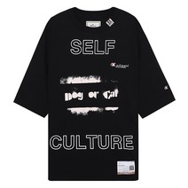 MIHARA YASUHIRO 미하라야스히로 A09TS702 BLACK 로고 프린트 티셔츠