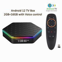 2022 안드로이드 12 스마트 TV 박스 Allwinner H618 미디어 플레이어 3D 비디오 유튜브 넷플릭스 2.4G &am, 04 2G 16G Voice_03 영국 플러그
