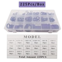 오링 Rubber O-Rings 225PCS HNBR Auto Repair Tool A/C Compressor Seals Ring Assortment Kit Air Conditio, 225Pcs Box