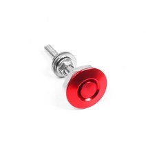 1.25 "범용 알루미늄 차량 후드 핀-라이센스 플레이트 잠금 클립 푸시 버튼 보닛 퀵 릴리스 래치 범퍼 직경, 03 빨간