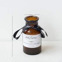 드라이 플라워 꽃병 테이블 테이블 상판 장식 도자기병 유리병 심플 스타일 홈 인테리어 업체 직판, 250ml 브라운 광구병