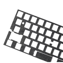 우퍼방진패드 스피커받침 스피커스탠드 기계식 키보드 펠트 샌드위치면 충격 흡수흡음 소음기 패드 축 로저스 이노우에 포론 바닥면, [01] 60 수금형 배열(61 표준 범용), [01] 공식 표준