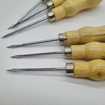 디엠몰 1+1 가죽 공예 송곳 두꺼운 손잡이 가죽 구멍송곳바늘, 1P+1P