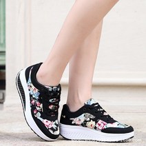 해외직구 복고풍 꽃무늬 운동화 4종 플랫폼 웨지힐 보트화 by the shoes on