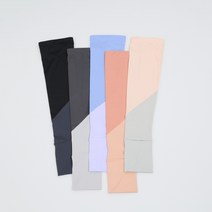 1+1 트루식스 투톤 여성 쿨토시 팔토시, 핑크, 그레이