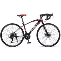 그래블 자전거 바이크 경량 콤프 산악 입문용 트렉 그래블자전거 로드싸이클자전거 매디슨스텔러2.0 로드자전거, 700C 블랙 레드 24 스피드