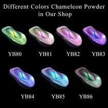 카멜레온 파우더 안료 코팅 10g 아크릴 페인트 염료 자동차 예술 공예 DIY 네일 장식|change color|powder powderpowder chameleon, YB84