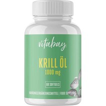 독일직구 비타베이 넵튠 크릴 오일 오메가-3 지방산 풍부한 500mg, 상세참조, 수량