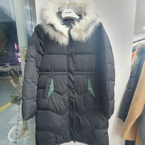 퍼 페이크 카라 롱패딩