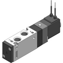 KCC 공압솔레노이드밸브 5포트 KS210S-220V 싱글