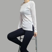 [1+1무료배송][몸매가 이뻐보이는 티셔츠]쫀쫀 옆트임 슬림핏 긴팔 티셔츠/골지티/여자기본티 쫄티