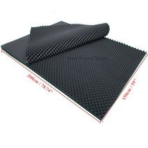 방음벽 가정용흡음재 실내방음벽설치 차음재 1PC 150x200cm 대형 스튜디오 어쿠스틱 폼 사운드 에그 크레이, 02 Black_01 2cm