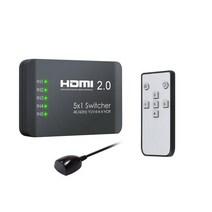 s0k8r1d2 HDMI스위쳐 4K HDMI2.0 셀렉터 5포트 60Hz 선택기 영상 스위, [^^_상품선택_^^]